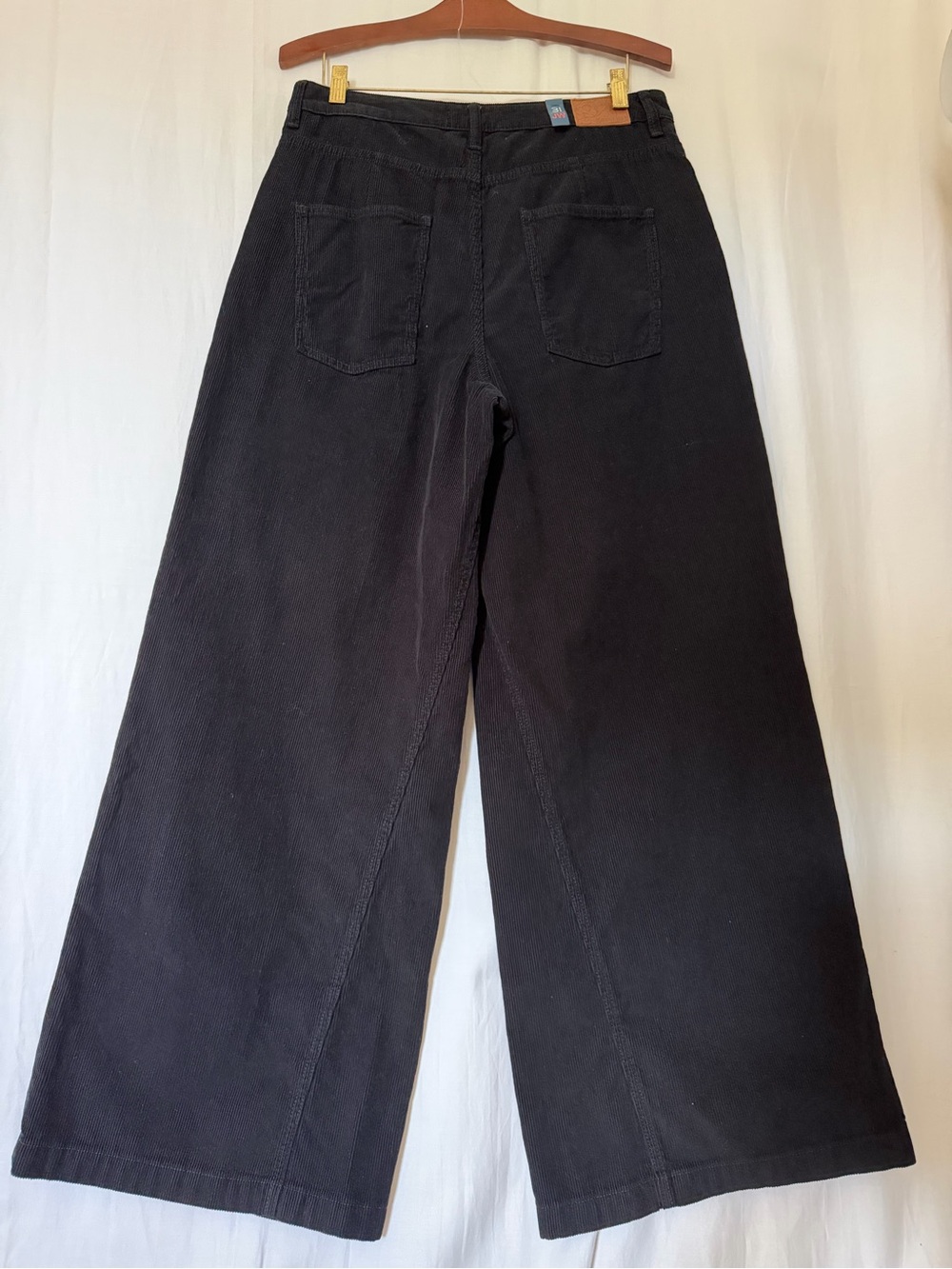 NWT Johnny Was SUKI Wide Leg High Rise Corduroy Jeans Pants - Black - Sz 31 - Picture 8 of 16